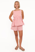 Rory Shorts - Pink Gingham