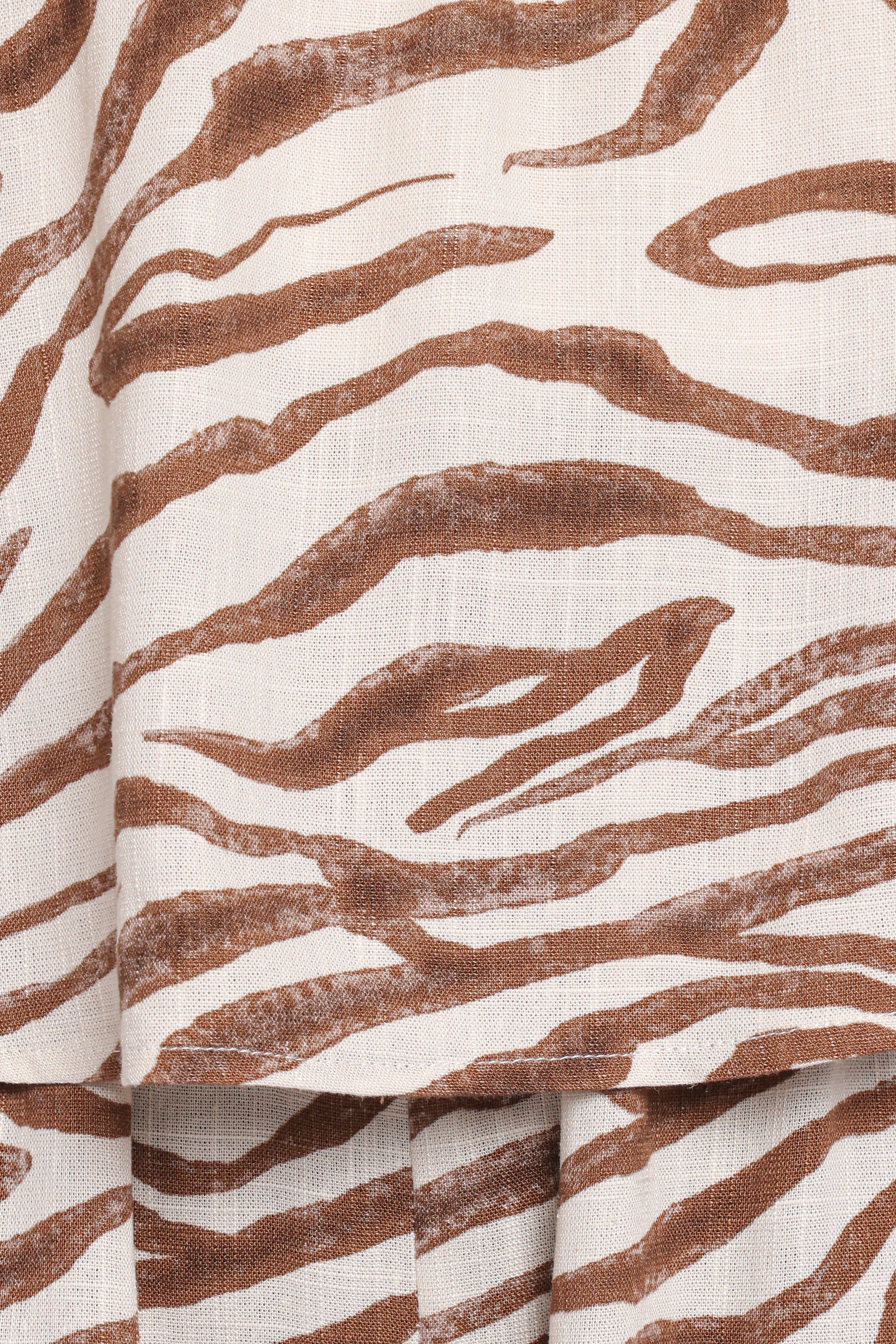 Ravenna Romper - Brown Zebra