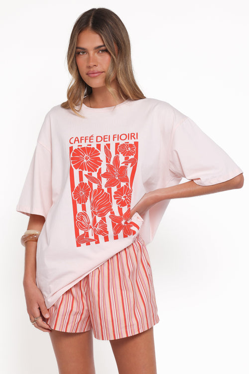 Caffe Dei Fiori Tee - Pink