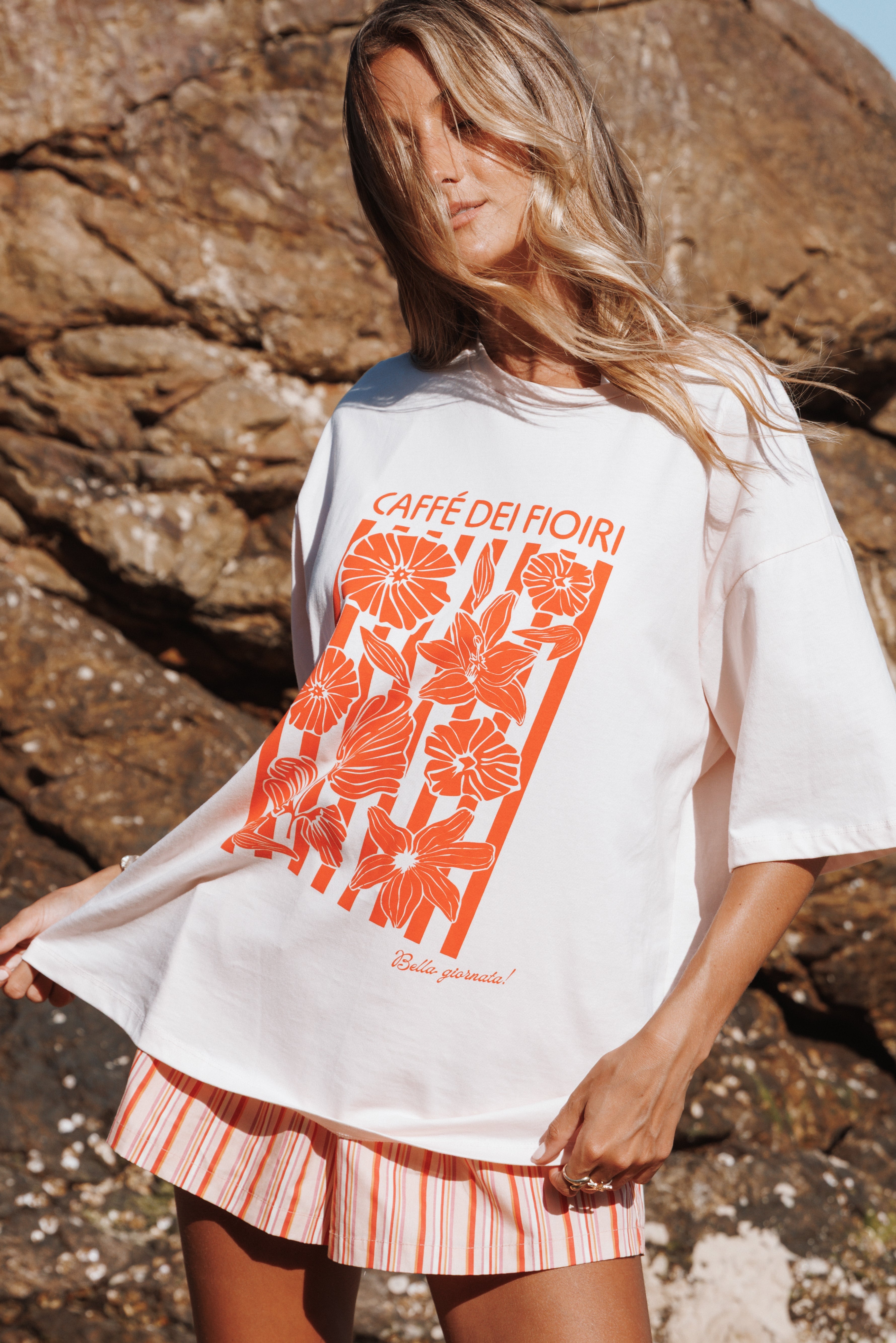 Caffe Dei Fiori Tee - Pink